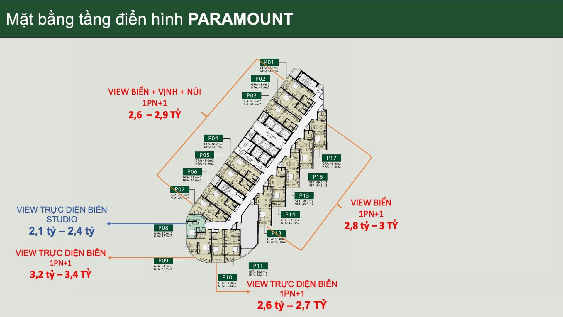 Mặt bằng Paramount- Libera Nha Trang