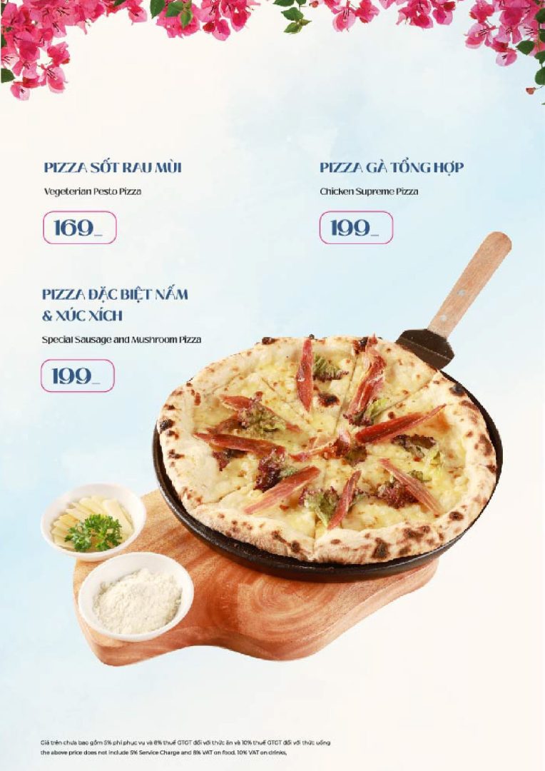 Menu đồ ăn Mamma Mia Bình Khánh