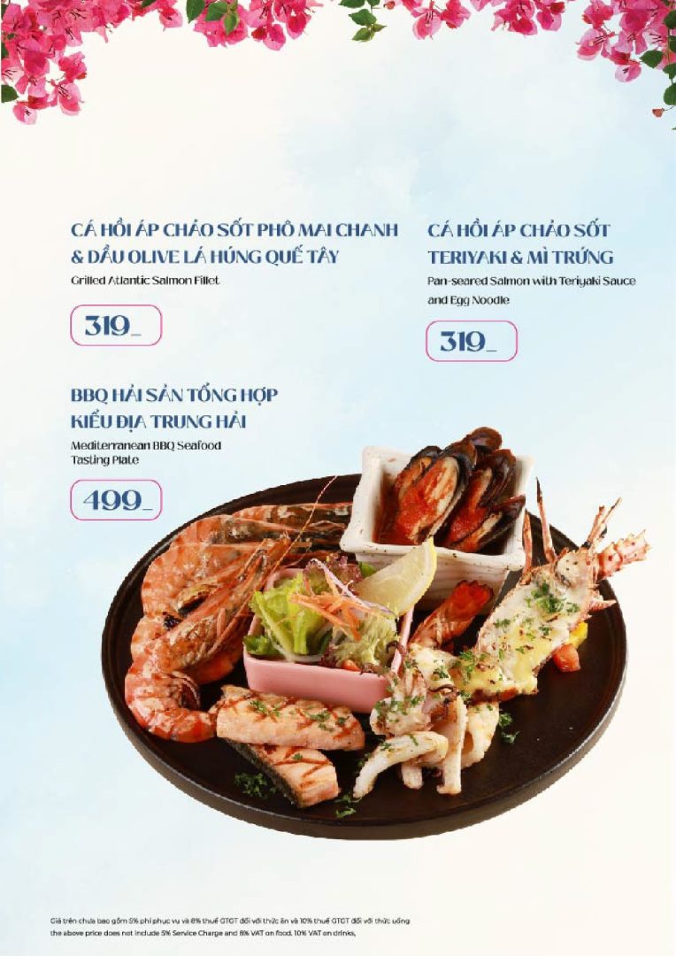 Menu đồ ăn Mamma Mia Bình Khánh