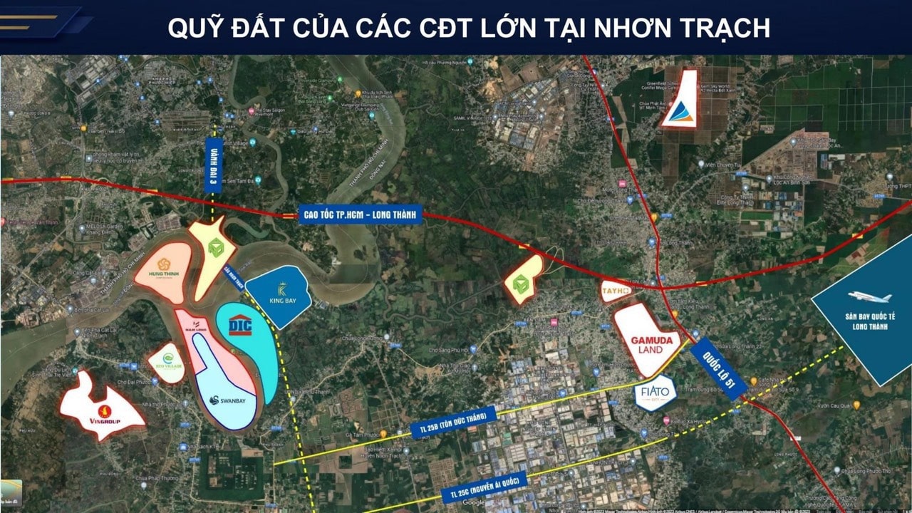 Các chủ đầu tư lơn xung quanh Ecopark Nhơn Trạch