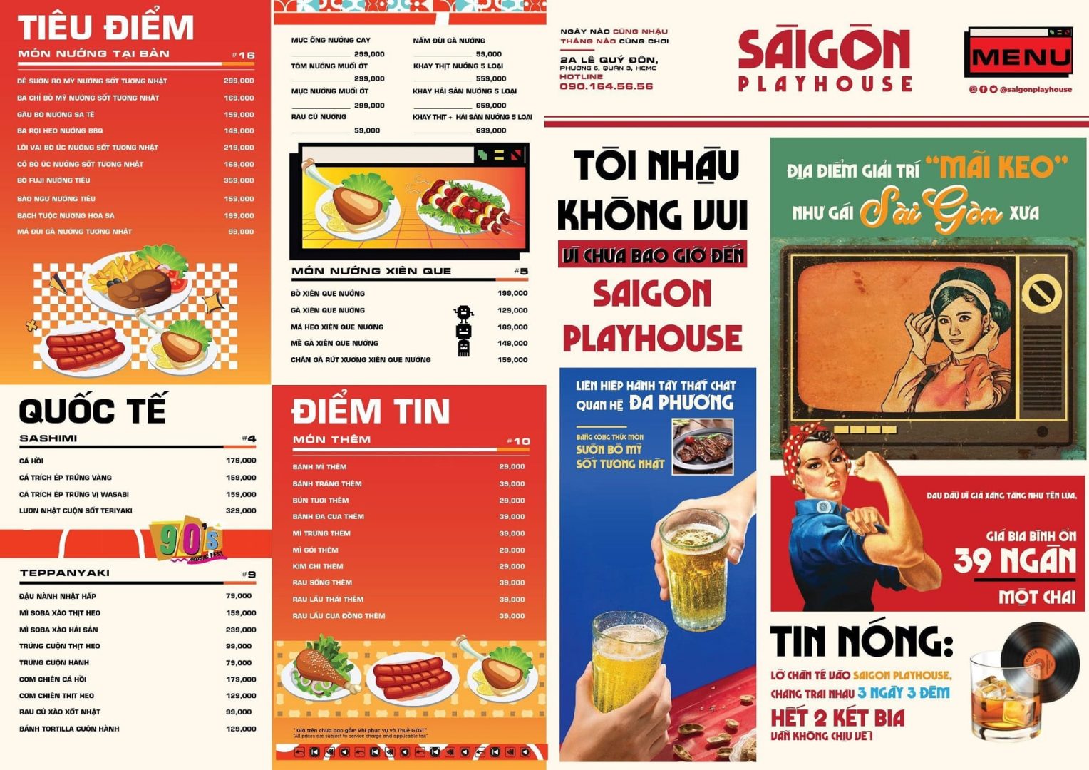 Menu Sài Gòn Play House