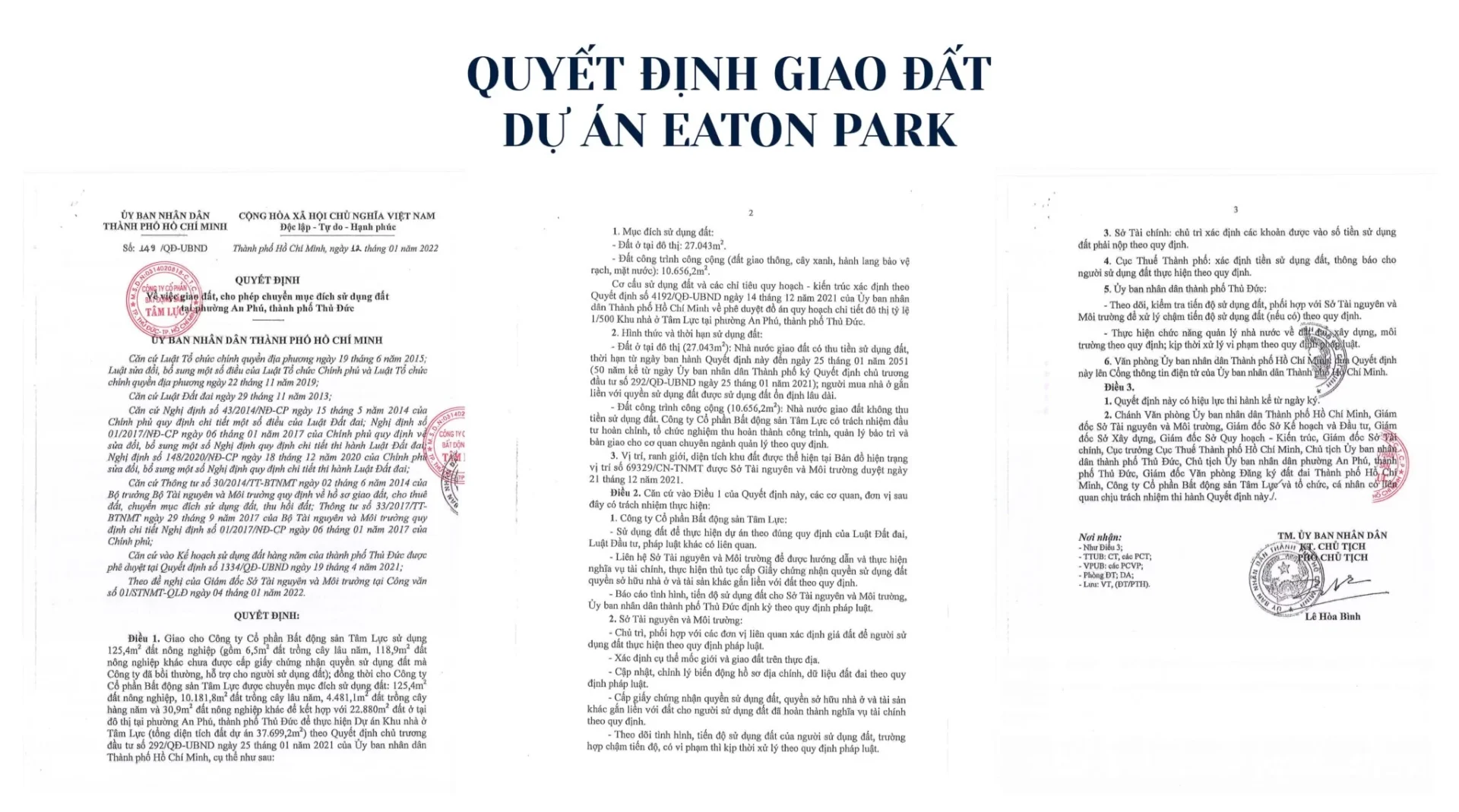 Đầu Tư Dự Án Eaton Park