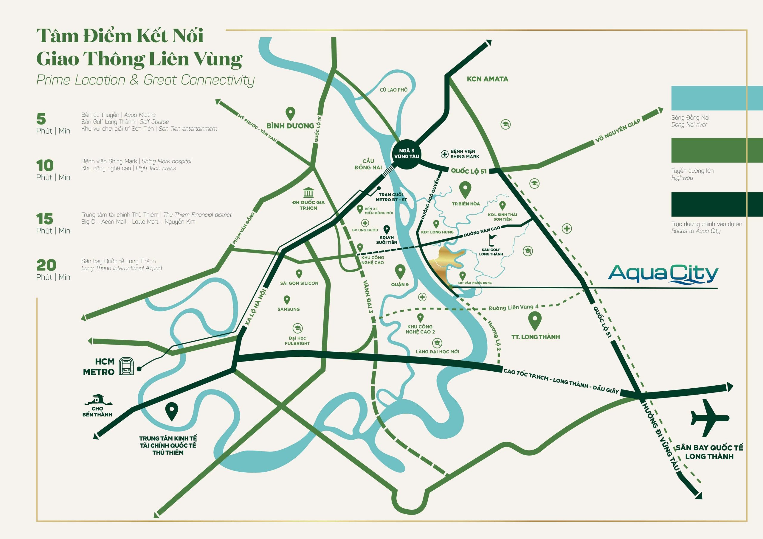 Vị trí Aqua City Đồng Nai