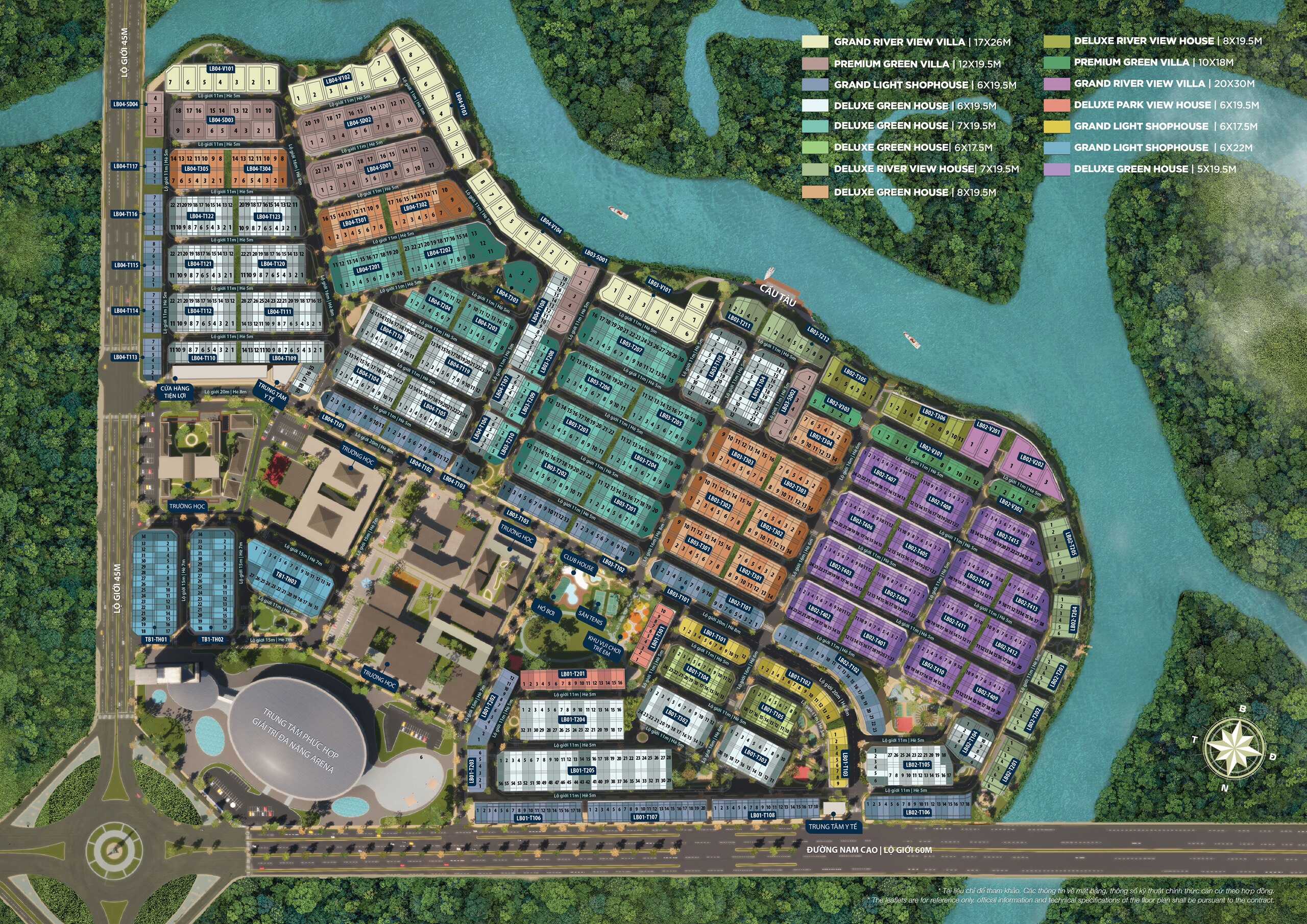 Mặt Bằng phân khu Valencia - Aqua City